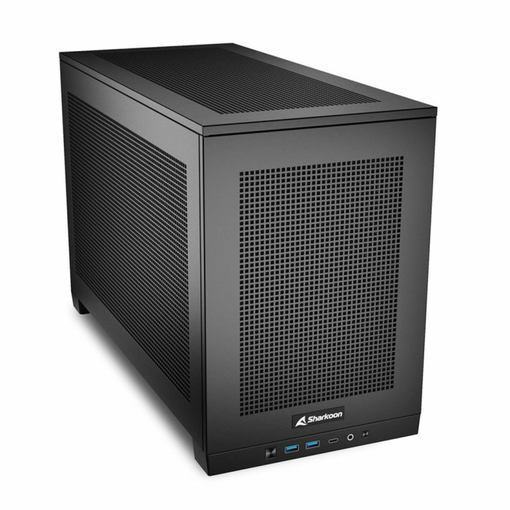SHARKOON Mini-ITX Case 2x U3 1x Type-C TRRS